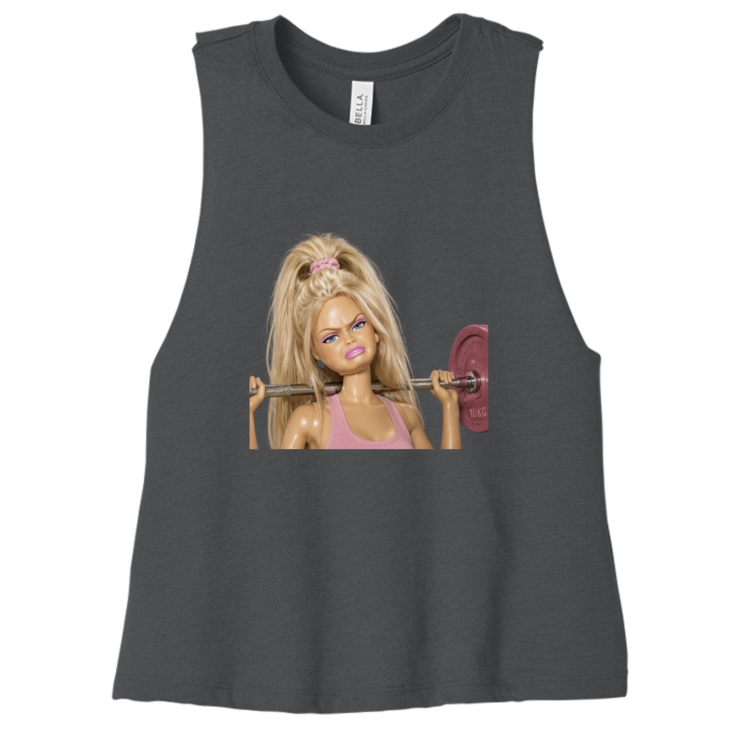 DARK GRY HEATHER - 6682 - FRONT