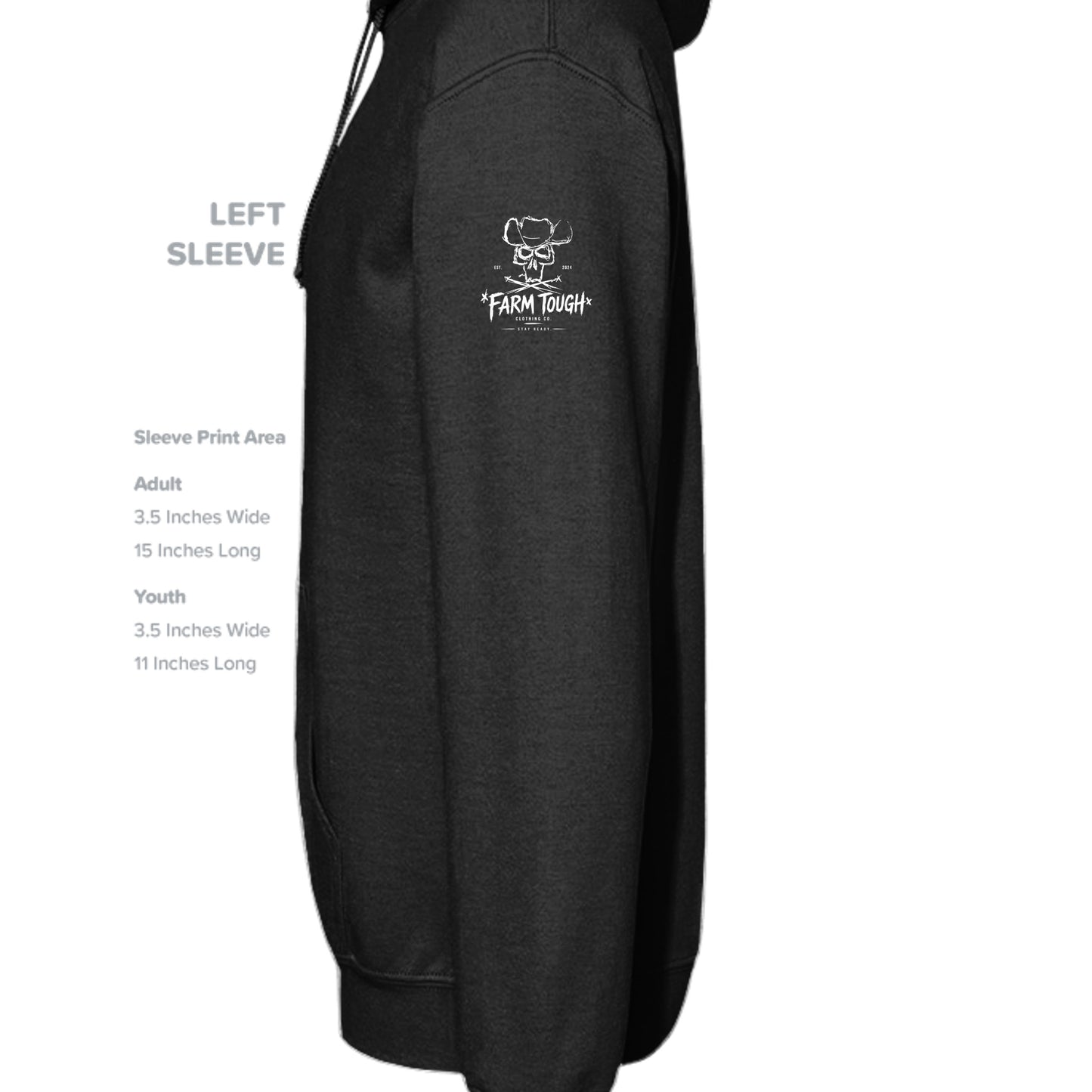 Heather Black - SF500 - SLEEVE_LEFT