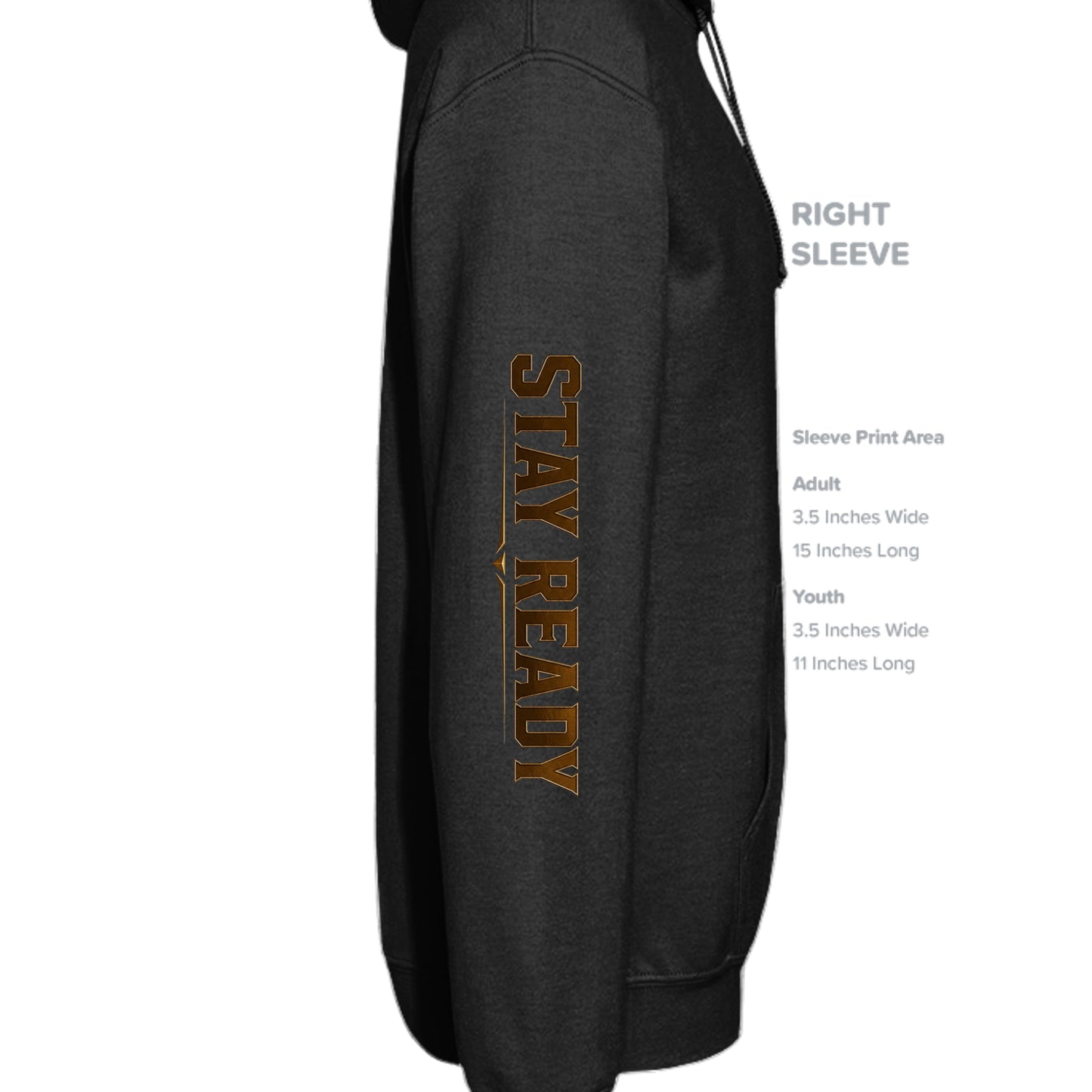 Heather Black - SF500 - SLEEVE_RIGHT